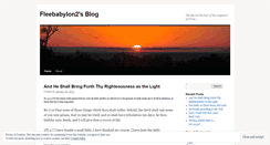 Desktop Screenshot of fleebabylon2.wordpress.com