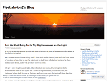 Tablet Screenshot of fleebabylon2.wordpress.com