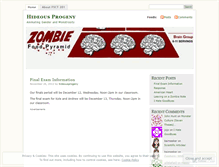 Tablet Screenshot of hideousprogeny.wordpress.com