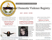 Tablet Screenshot of nationaldomesticviolenceregistry.wordpress.com