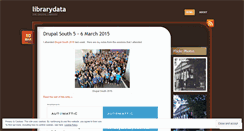 Desktop Screenshot of librarydata.wordpress.com