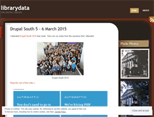 Tablet Screenshot of librarydata.wordpress.com