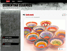 Tablet Screenshot of clementinaceramics.wordpress.com
