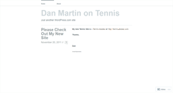 Desktop Screenshot of danmartintennis.wordpress.com
