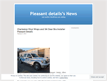 Tablet Screenshot of pleasantdetails.wordpress.com