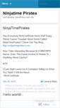 Mobile Screenshot of ninjatimepiratesgang.wordpress.com