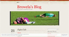 Desktop Screenshot of browela.wordpress.com
