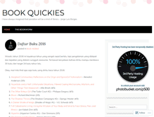 Tablet Screenshot of bookquickies.wordpress.com