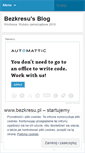 Mobile Screenshot of bezkresu.wordpress.com