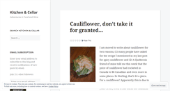 Desktop Screenshot of kitchenandcellar.wordpress.com
