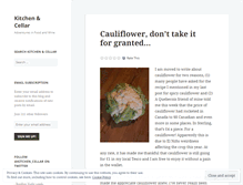 Tablet Screenshot of kitchenandcellar.wordpress.com