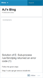 Mobile Screenshot of ajlinx.wordpress.com
