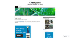 Desktop Screenshot of cheekystitch.wordpress.com