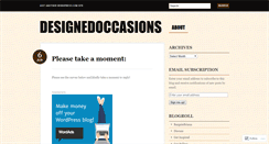 Desktop Screenshot of designedoccasions.wordpress.com