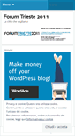Mobile Screenshot of forumtrieste2011.wordpress.com