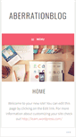 Mobile Screenshot of aberrationblog.wordpress.com