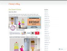 Tablet Screenshot of christyflora.wordpress.com