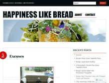 Tablet Screenshot of happinesslikebread.wordpress.com