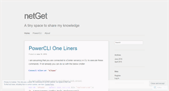 Desktop Screenshot of netget.wordpress.com