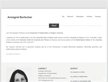 Tablet Screenshot of annegretburtscher.wordpress.com