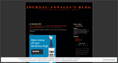 Desktop Screenshot of journalannales.wordpress.com