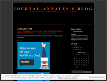 Tablet Screenshot of journalannales.wordpress.com