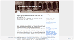 Desktop Screenshot of pesantrend.wordpress.com
