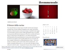Tablet Screenshot of ilcommensale.wordpress.com
