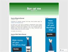 Tablet Screenshot of bonsaime.wordpress.com