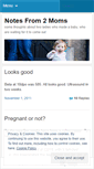 Mobile Screenshot of notesfrom2moms.wordpress.com