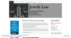 Desktop Screenshot of jewishandamericanlaw.wordpress.com