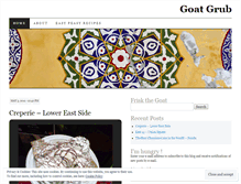 Tablet Screenshot of goatgrub.wordpress.com