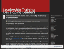 Tablet Screenshot of leadershipdevelopment.wordpress.com