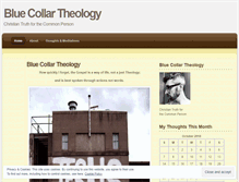 Tablet Screenshot of bluecollartheology7.wordpress.com