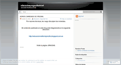 Desktop Screenshot of educacionyseguridadvial.wordpress.com