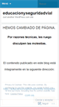 Mobile Screenshot of educacionyseguridadvial.wordpress.com