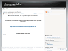 Tablet Screenshot of educacionyseguridadvial.wordpress.com