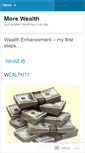 Mobile Screenshot of morewealth.wordpress.com