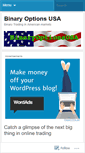 Mobile Screenshot of binaryoptionsusa.wordpress.com