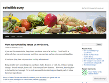 Tablet Screenshot of eatwithtracey.wordpress.com