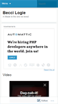 Mobile Screenshot of beccilogie.wordpress.com