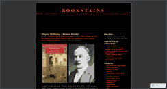 Desktop Screenshot of bookstains.wordpress.com