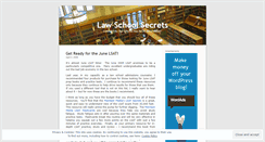 Desktop Screenshot of lawschoolsecrets.wordpress.com