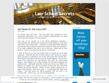 Tablet Screenshot of lawschoolsecrets.wordpress.com