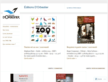 Tablet Screenshot of editionsdorbestier.wordpress.com