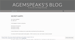 Desktop Screenshot of agemspeaks.wordpress.com