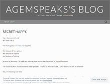 Tablet Screenshot of agemspeaks.wordpress.com