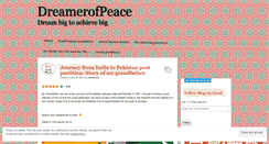 Desktop Screenshot of dreamerofpeace.wordpress.com