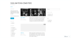 Desktop Screenshot of cadaumpensacomopode.wordpress.com