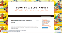 Desktop Screenshot of blogofablogaddict.wordpress.com